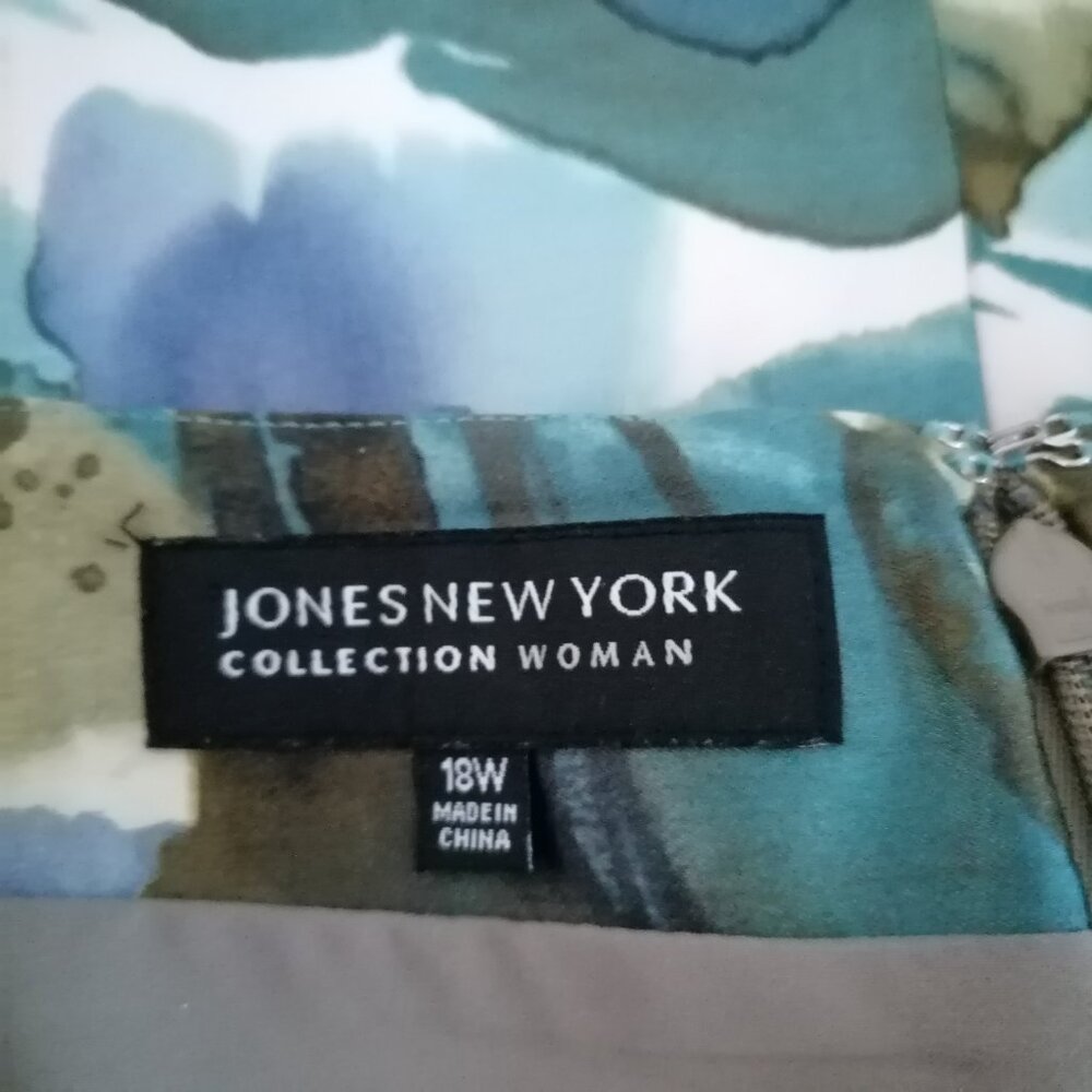 Jones New York Collection Womens Multicolor Floral Pencil Skirt Plus Size 18W  P - Picture 6 of 7
